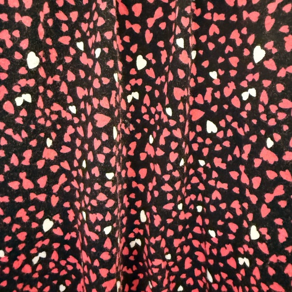 Michael Kors Boat Neck Heart Print Blouse Valentine Cottagecore Size Large - Picture 5 of 8